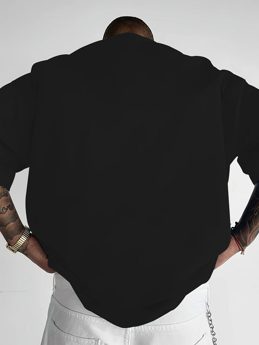 Verão masculino 100% algodão puro moda casual esportes solto dos desenhos animados urso padrão impressão em torno do pescoço manga curta camiseta topo