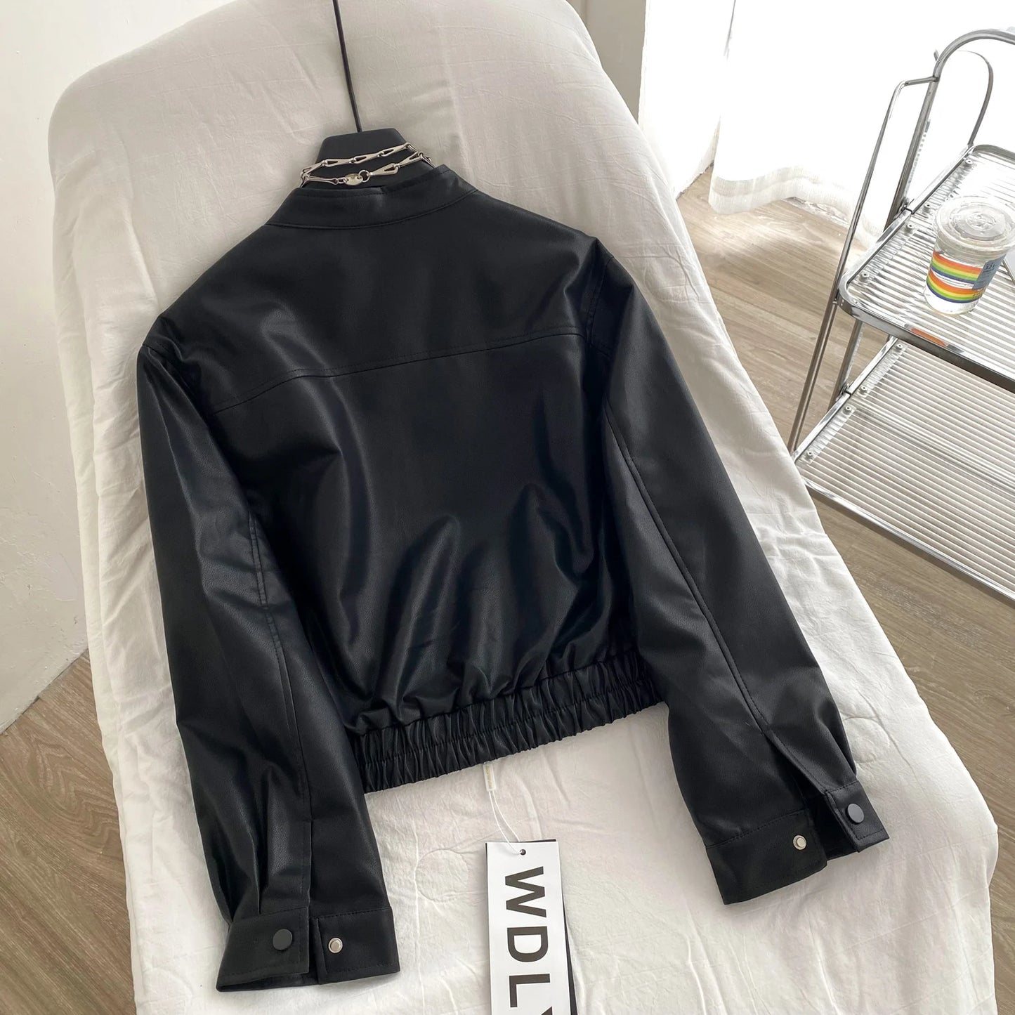 Loose Zipper 2025 Casaco Pu Leather Long Sleeve Chaquetas De Mujer Autumn New Jacket Jaqueta Feminina Moda Woman Jackets